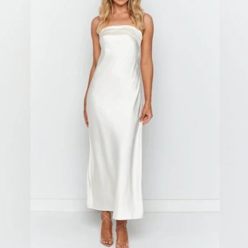 NWT Olia | Maiah White Maxi Dress